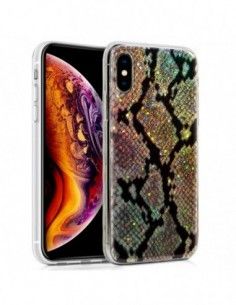 Carcasa TPU purpurina iPhone XS Max diseño Serpiente