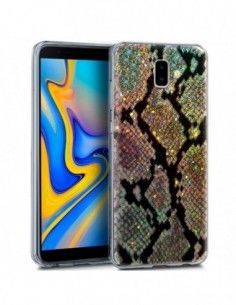 Carcasa TPU Samsung J610 Galaxy J6 Plus diseño Glitter serpiente