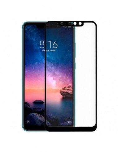 Protector pantalla vidrio templado Xiaomi Redmi Note 6 Pro (Full 3D negro)