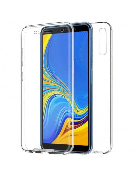Funda gel TPU 3D Samsung A750 Galaxy A7 transparente (Frontal + trasera)