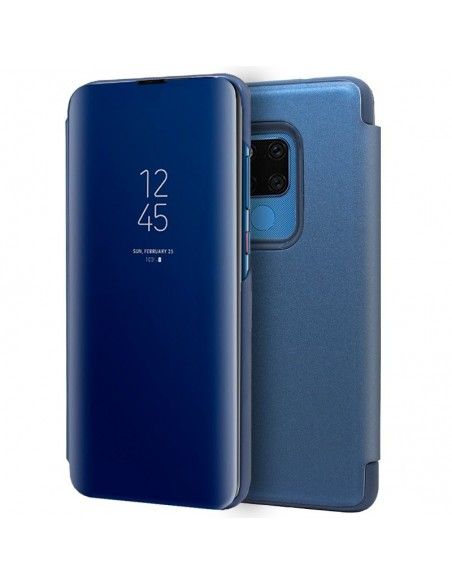 Funda libro soporte Huawei Mate 20 X Clear View azul