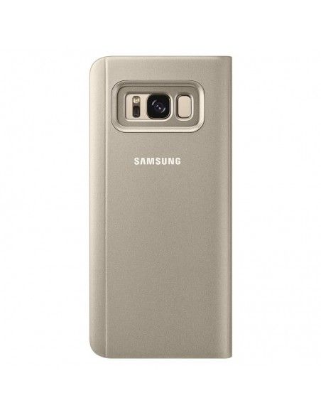 Funda original Samsung G950 Galaxy S8 Clear View dorada (Blíster)