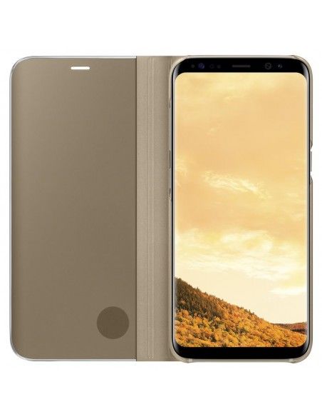 Funda original Samsung G950 Galaxy S8 Clear View dorada (Blíster)