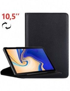Funda soporte giratorio Samsung Galaxy Tab S4 T830 / T835 polipiel negra 10.5"