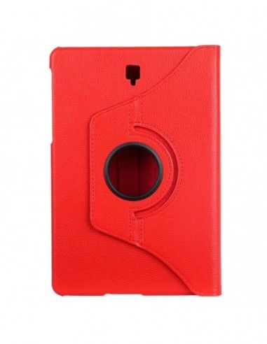 Funda soporte giratorio Samsung Galaxy Tab S4 T830 / T835 polipiel roja 10.5"