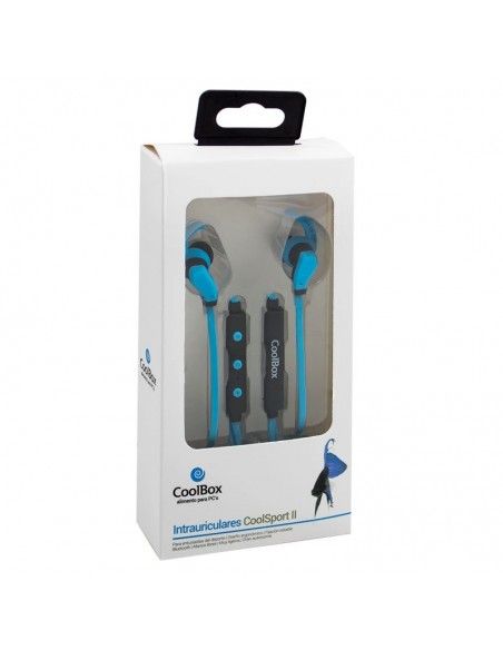 Auriculares estéreo Bluetooth Deportivos CoolBox Sport II azules