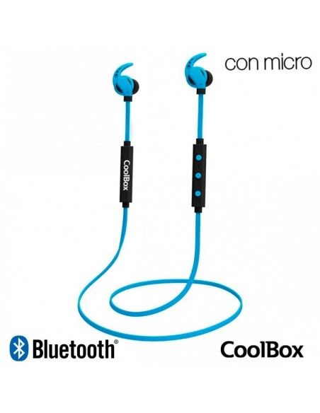 Auriculares estéreo Bluetooth Deportivos CoolBox Sport II azules