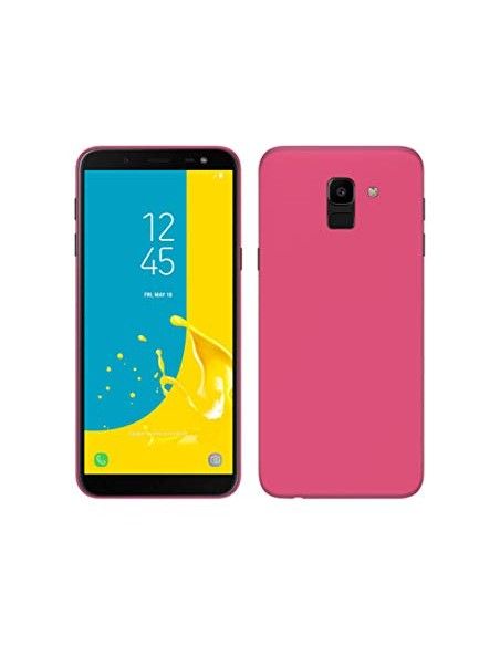 Funda gel TPU mate Samsung J600 Galaxy J6 rosa