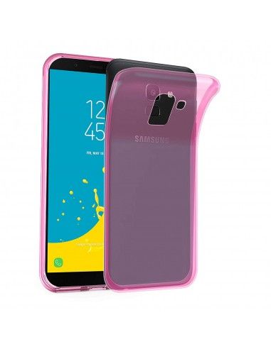 Funda gel TPU mate Samsung J610 Galaxy J6 Plus rosa