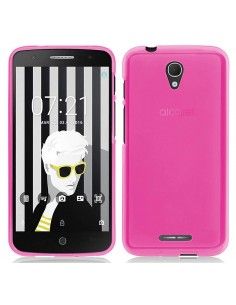 Funda gel TPU mate Alcatel Pop 4 Plus (5056) rosa