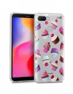 Carcasa TPU transparente Xiaomi Redmi 6 / 6A diseño CupCake