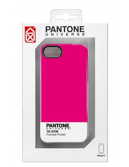 Carcasa original Pantone Universe iPhone 5 / 5S / SE fucsia púrpura 18-2436