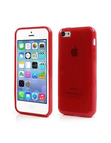 Funda gel TPU iPhone 5C roja
