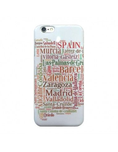 Carcasa TPU iPhone 6 / 6S diseño ciudades España