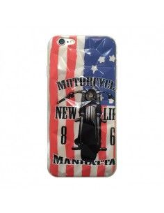 Carcasa TPU iPhone 6 / 6S diseño Motorcycles USA