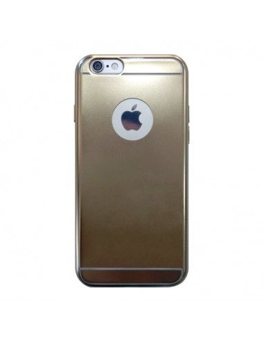 Carcasa TPU fino iPhone 6 / 6S metalizada dorada