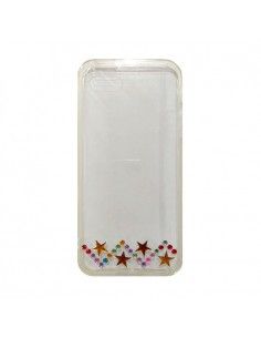 Carcasa transparente borde TPU iPhone 5 / 5S / SE diseño brillantes colores