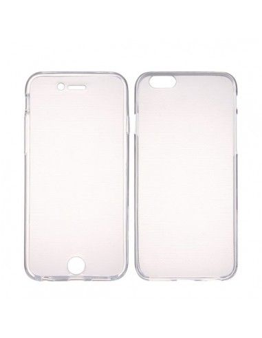 Funda 2 en 1 gel TPU 3D 360º iPhone 6 / 6s transparente (Frontal + trasera)