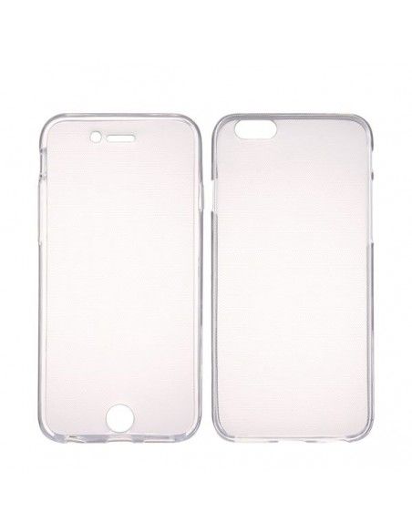 Funda 2 en 1 gel TPU 3D 360º iPhone 6 / 6s transparente (Frontal + trasera)