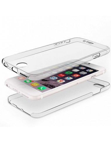 Carcasa 2 en 1 3D 360º iPhone 6 / 6s transparente (Frontal + trasera)