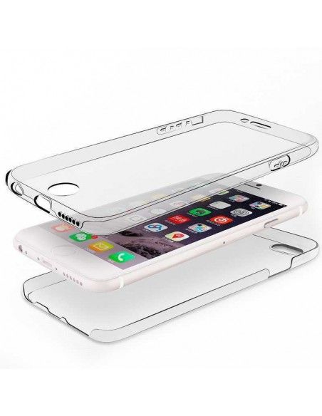 Carcasa 2 en 1 3D 360º iPhone 6 / 6s transparente (Frontal + trasera)