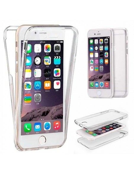 Carcasa 2 en 1 3D 360º iPhone 6 / 6s transparente (Frontal + trasera)