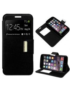 Funda libro soporte TPU iPhone 6 / 6s negra