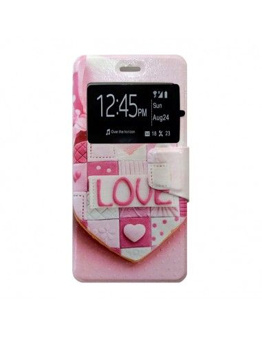 Funda libro soporte TPU iPhone 6 / 6S diseño Dulce Corazon Love