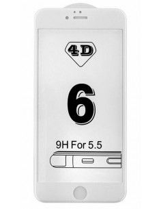 Protector pantalla vidrio templado iPhone 6 Plus / 6s Plus (Full 4D blanco)