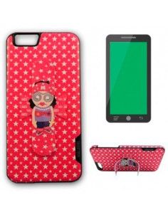 Carcasa soporte iPhone 6 Plus / 6s Plus diseño Mr. Me rosa