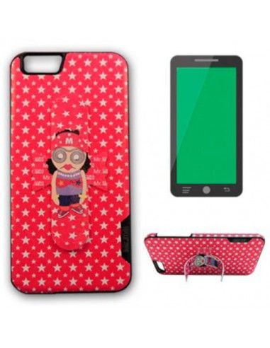Carcasa soporte iPhone 6 Plus / 6s Plus diseño Mr. Me rosa
