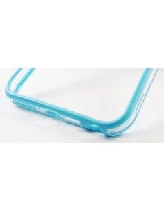 Bumper TPU iPhone 6 Plus / 6S Plus azul claro y transparente 2