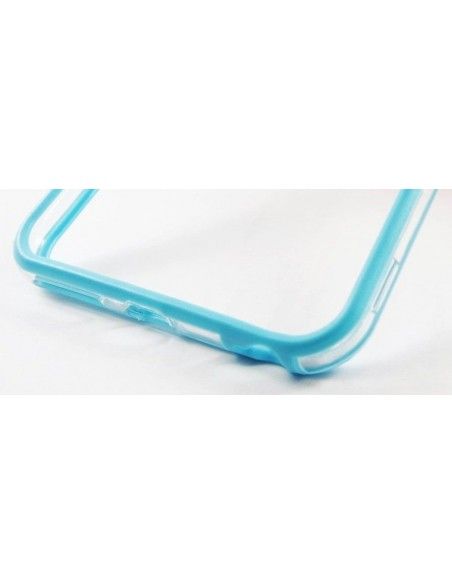 Bumper TPU iPhone 6 Plus / 6S Plus azul claro y transparente
