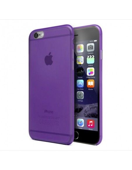 Funda gel TPU iPhone 6 Plus / 6s Plus translúcida morada