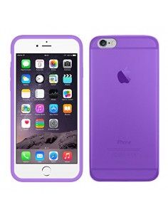 Funda gel TPU iPhone 6 Plus / 6s Plus translúcida morada