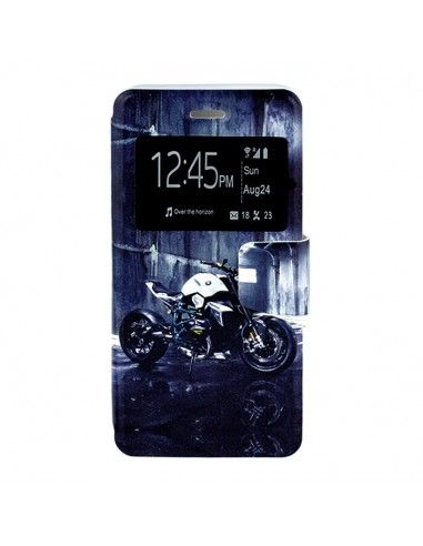 Funda libro soporte TPU iPhone 6 / 6S diseño Moto R&B