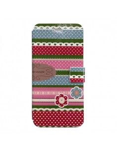 Funda libro soporte cartera iPhone 6 Plus / 6s Plus diseño Retales