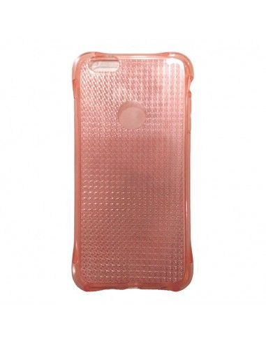 Funda TPU esquinas reforzadas iPhone 6 Plus / 6s Plus diseño diamante rosa cobre