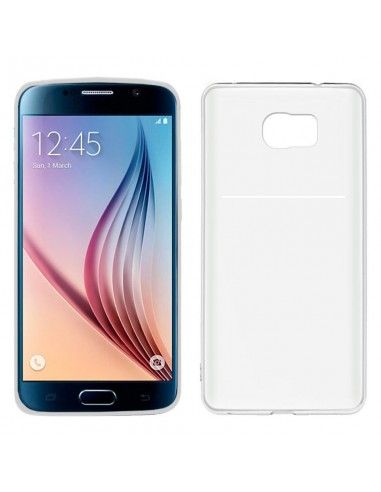 Funda gel TPU cartera Samsung G920 Galaxy S6 transparente