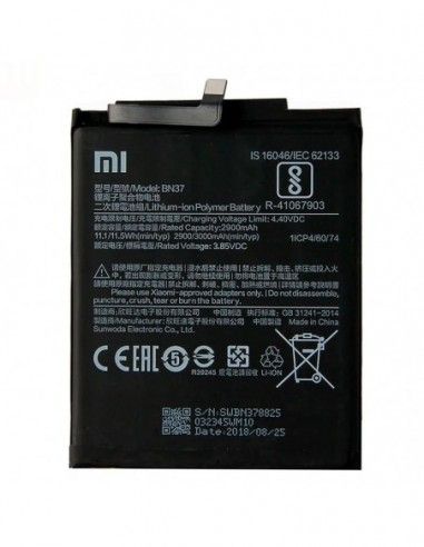 Batería original Xiaomi Redmi 6 / Redmi 6A suelta (Bulk)