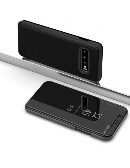 Funda libro soporte Samsung G973 Galaxy S10 Clear View negra