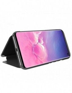 Funda libro soporte Samsung G973 Galaxy S10 Clear View negra 2