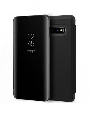 Funda libro soporte Samsung G973 Galaxy S10 Clear View negra