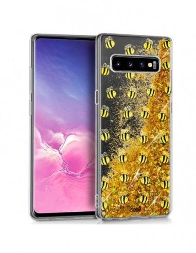 Carcasa TPU Samsung G973 Galaxy S10 Glitter Abejas