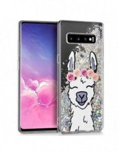 Carcasa TPU gel purpurina...