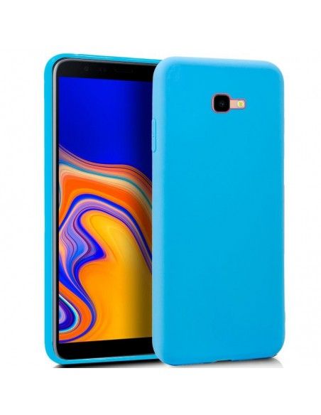 Funda gel TPU Samsung J415 Galaxy J4 Plus azul celeste