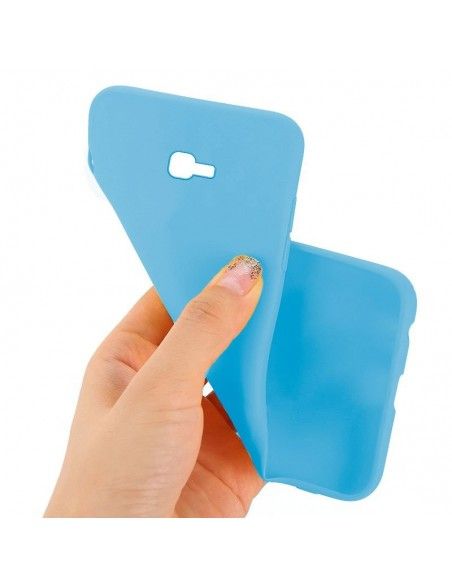 Funda gel TPU Samsung J415 Galaxy J4 Plus azul celeste