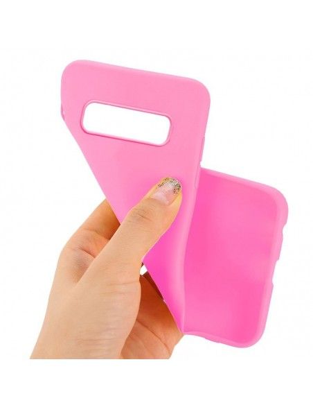 Funda gel TPU Samsung G973 Galaxy S10 rosa