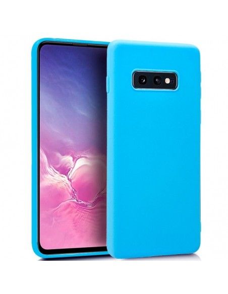 Funda gel TPU Samsung G970 Galaxy S10e celeste