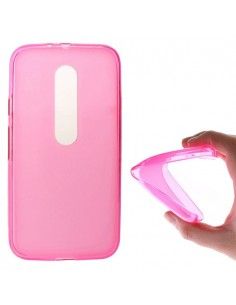 Funda gel TPU Motorola Moto G 3ª Generación rosa 2